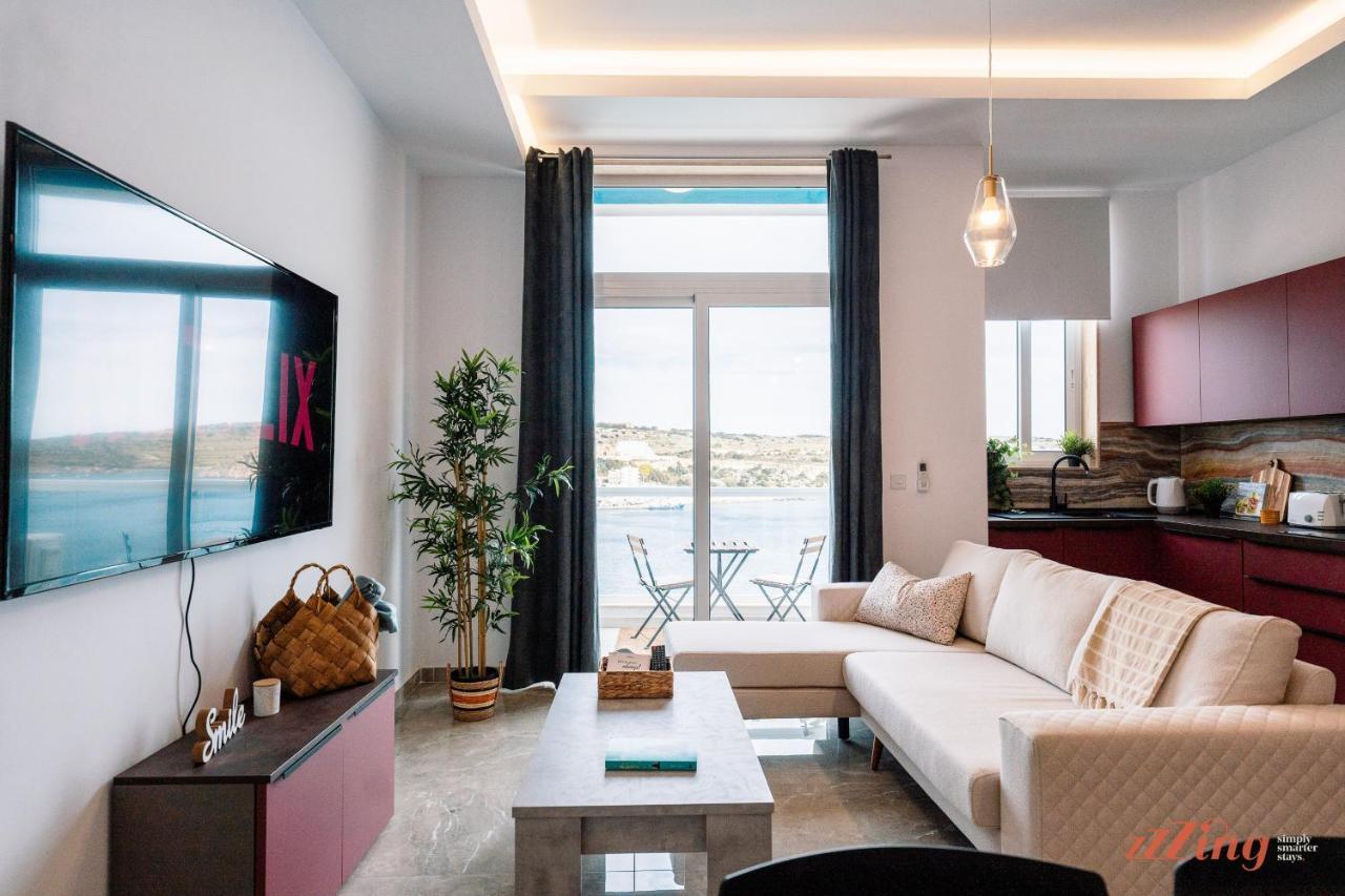 Seashore Stays - Stunning Apartments Right By The Sea St. Paul's Bay Ngoại thất bức ảnh